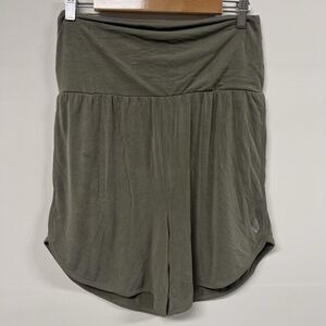 FP Movement Soft Stretch Shorts Size S Olive Green Yoga Lounge Athletic Casual